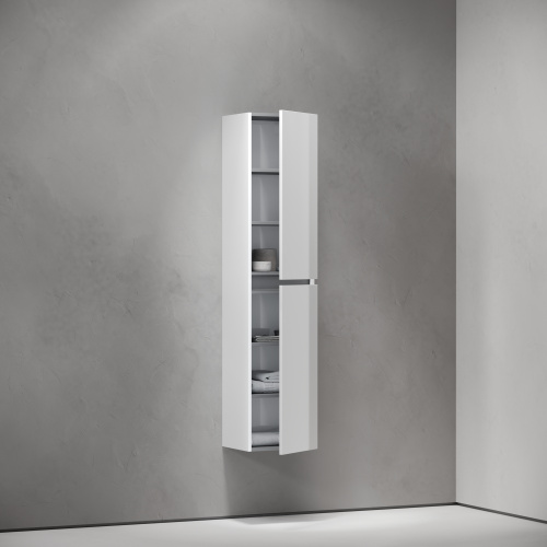 Шкаф-пенал Sancos Urban PUR35W 35х30х160 подвесной цвет белый - фото 3